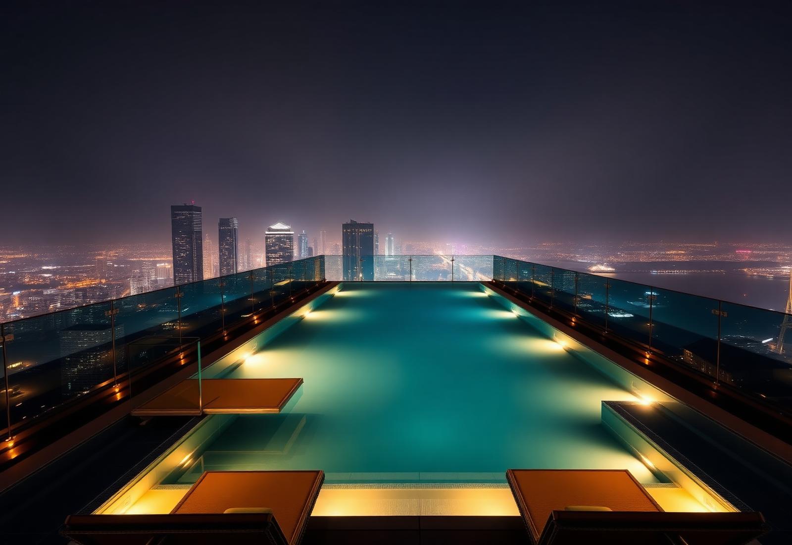 Rooftop pool